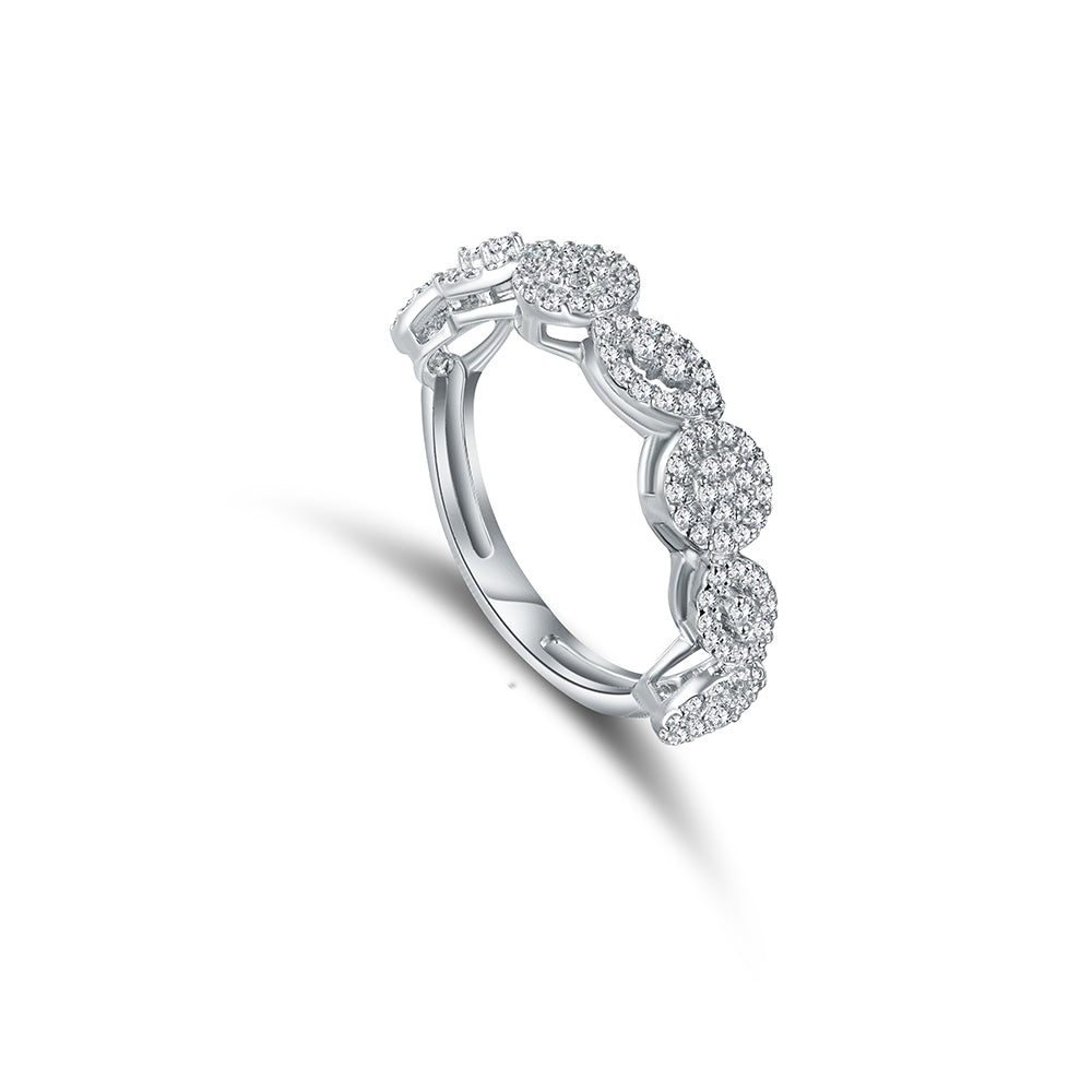 18K White gold Diamond Ring - E-W141S