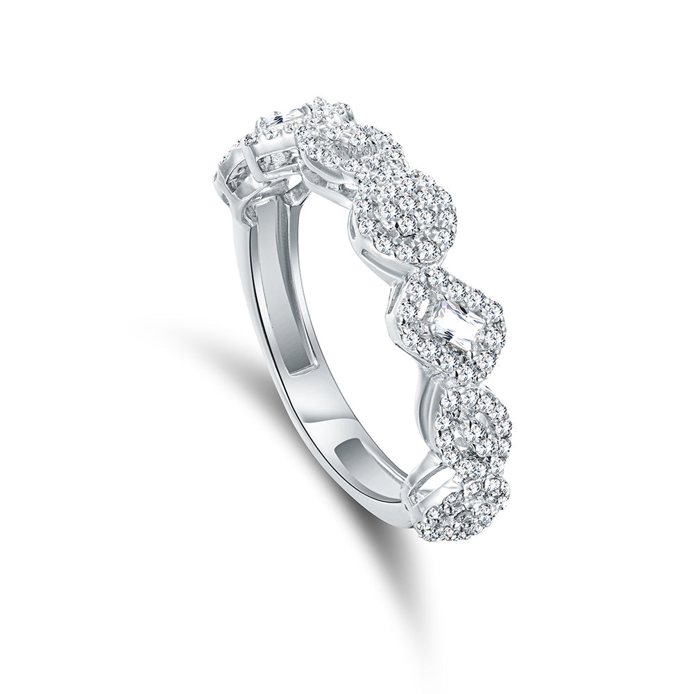 18K White gold Diamond Ring - E-W146S