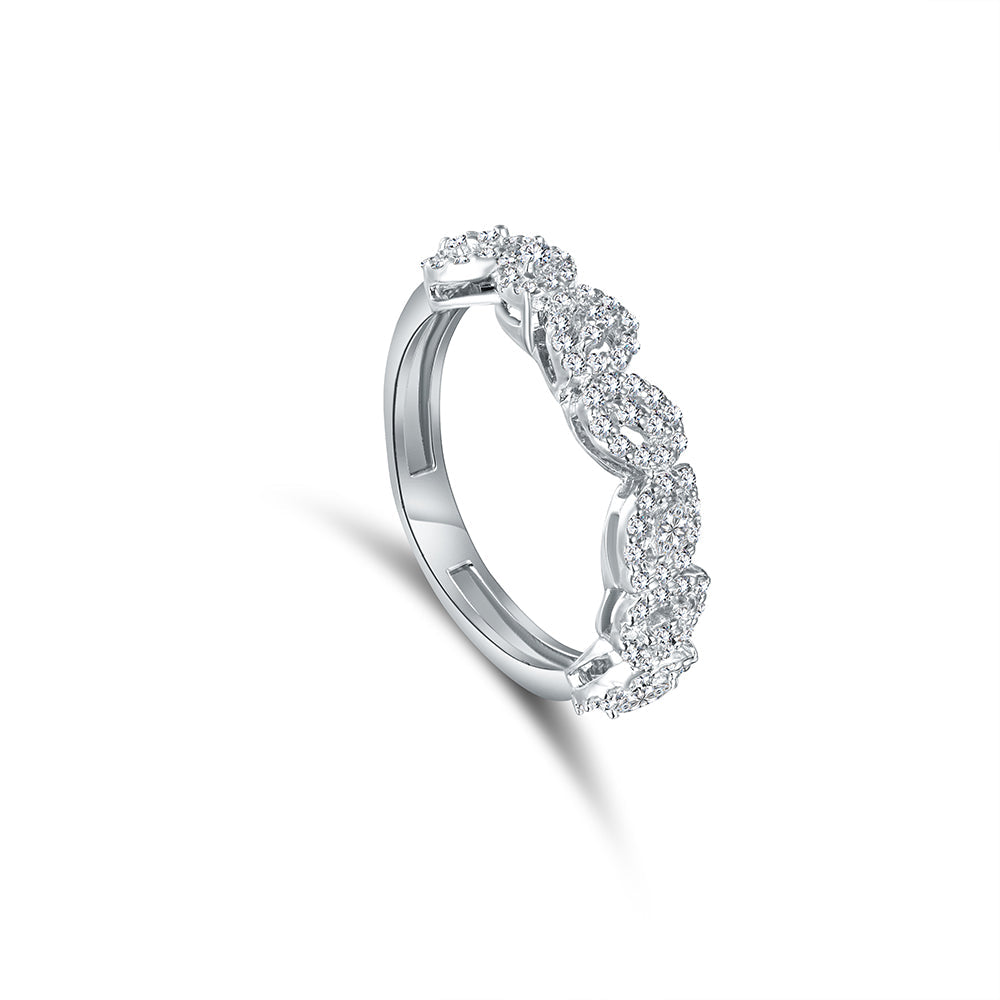 18K White gold Diamond Ring - E-W148S
