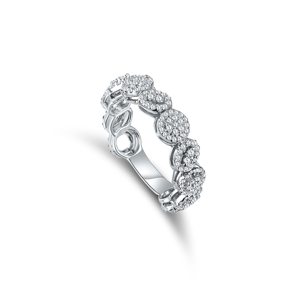 18K White gold Diamond Ring - E-W149S