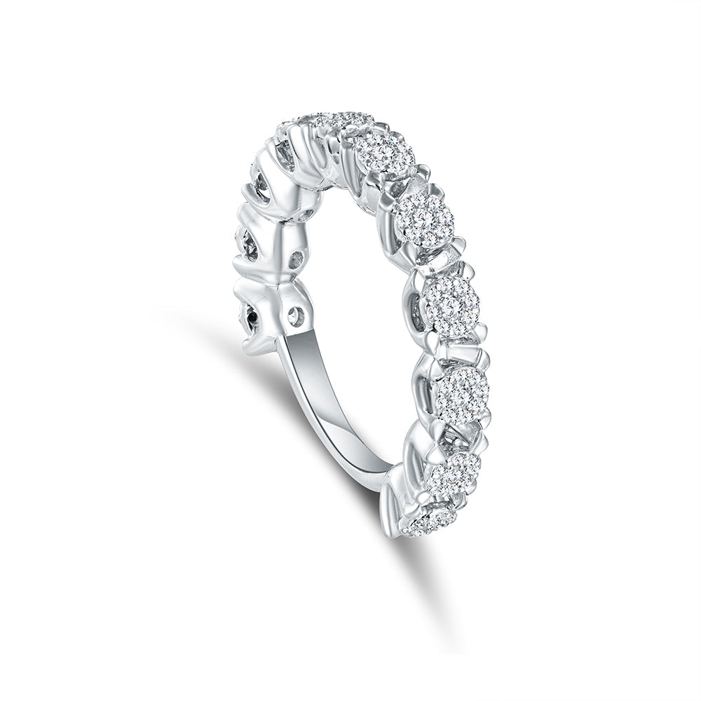 18K White gold Diamond Ring - FW08C