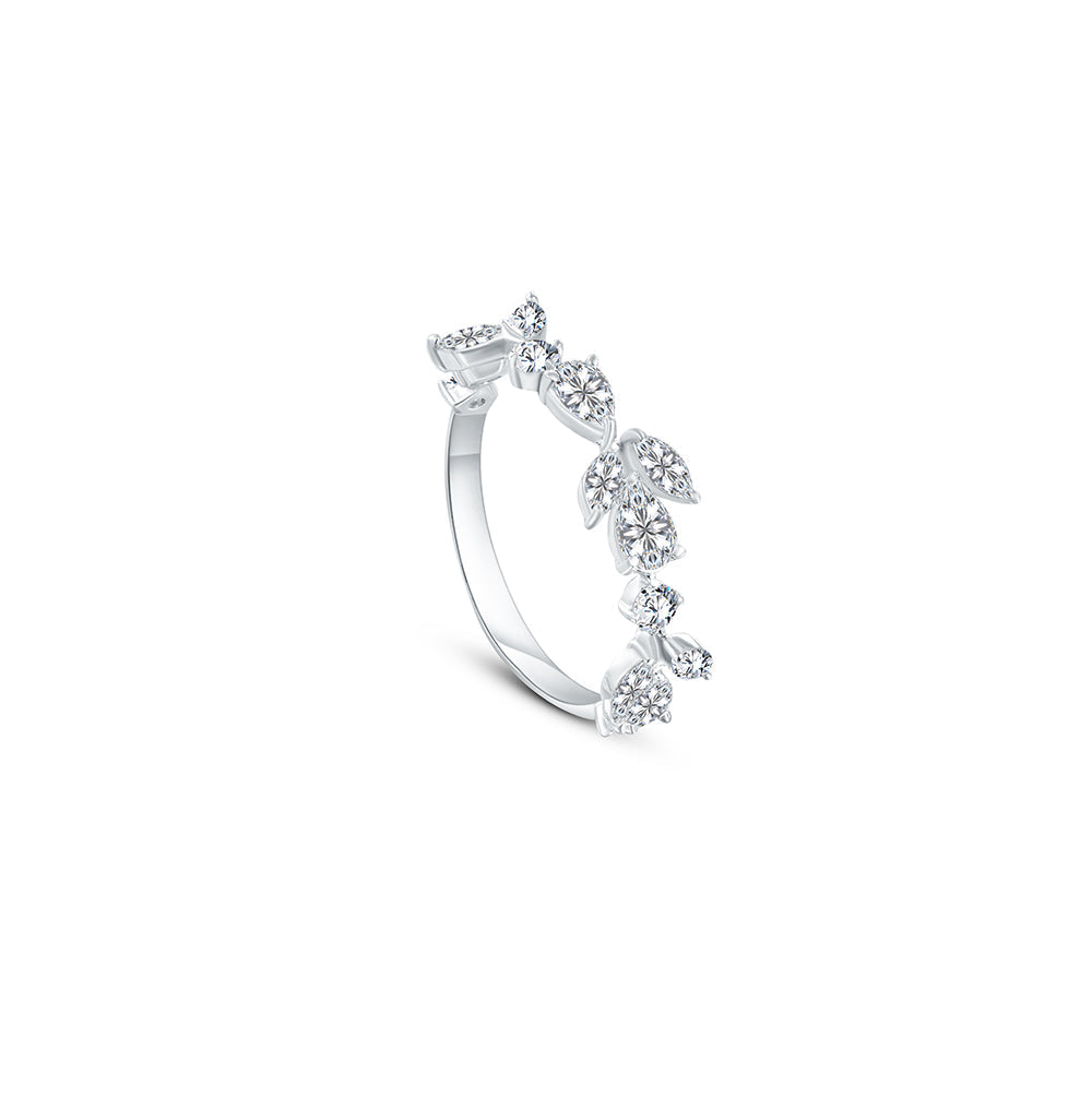 18K White gold Diamond Ring - B-E-BG135W