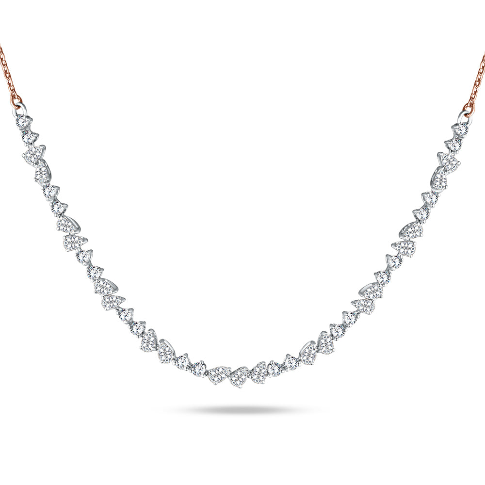 18K Rose gold Diamond Collier - B-E-BG152N