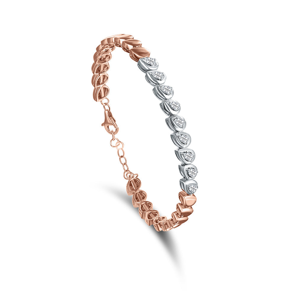 18K Rose gold Diamond Bangle - E-B368S