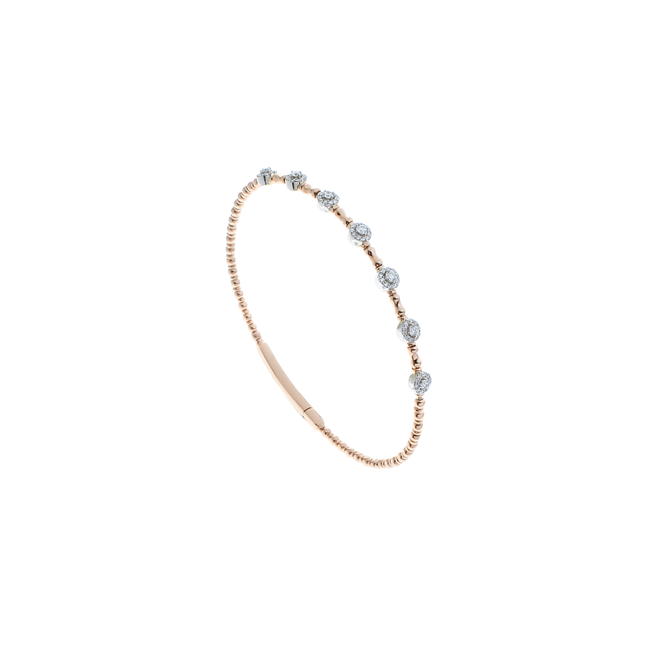 18K Yellow Gold Diamond Bangles -E-B494S