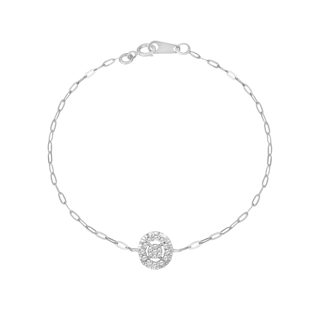 18K White gold Diamond Bracelet - E-H050BS
