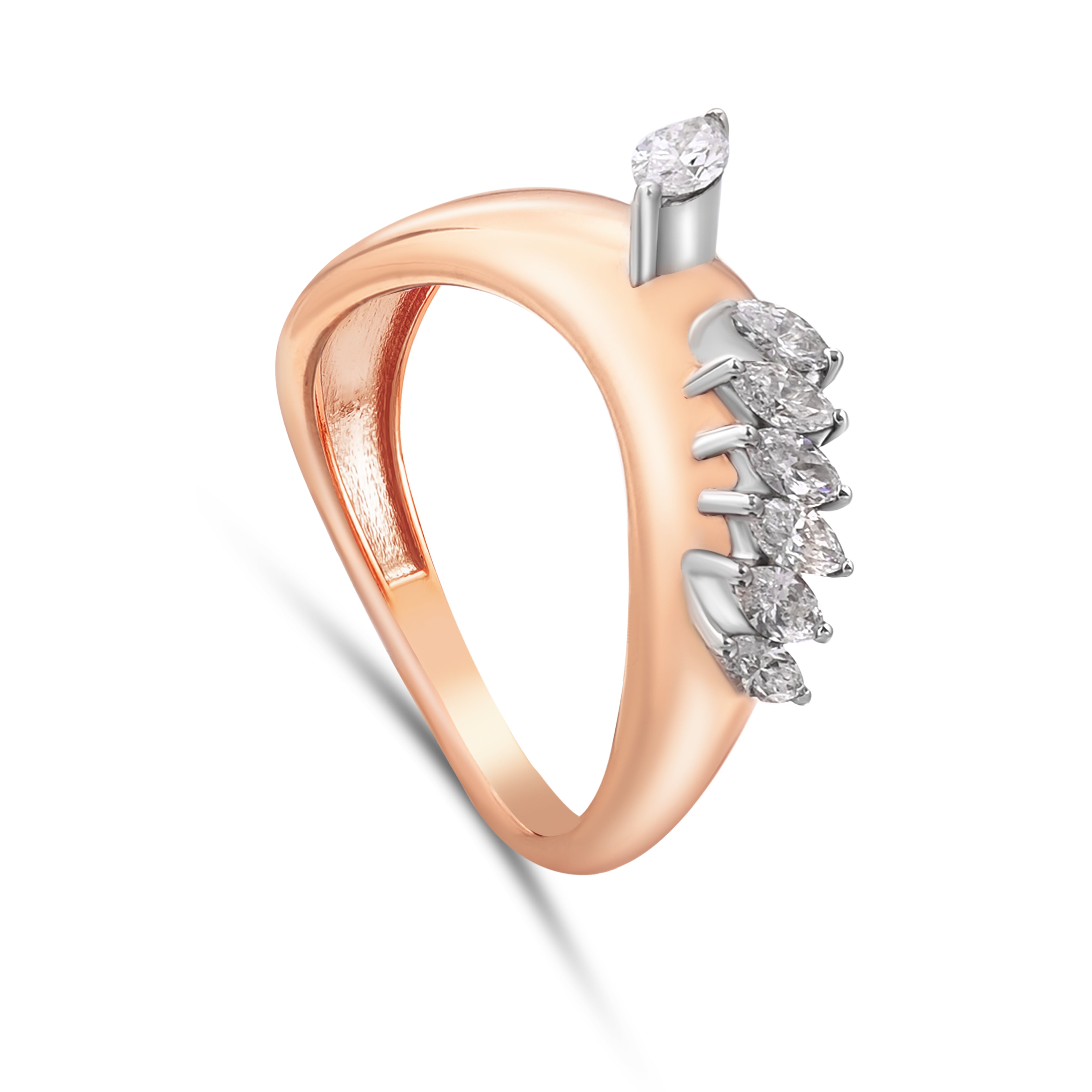 18K Rose Gold Diamond Rings - E-R1139X