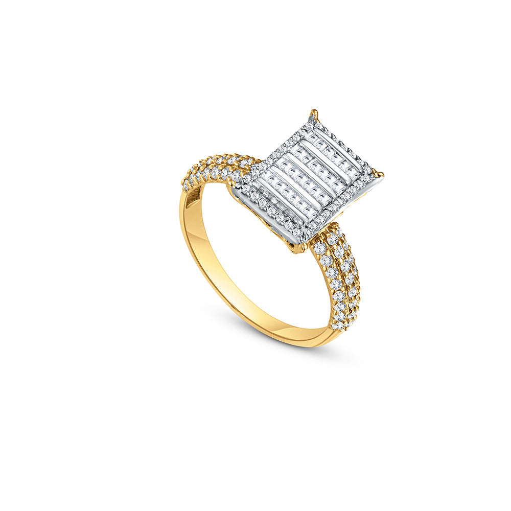 18K Yellow gold Diamond Ring - E-R452S