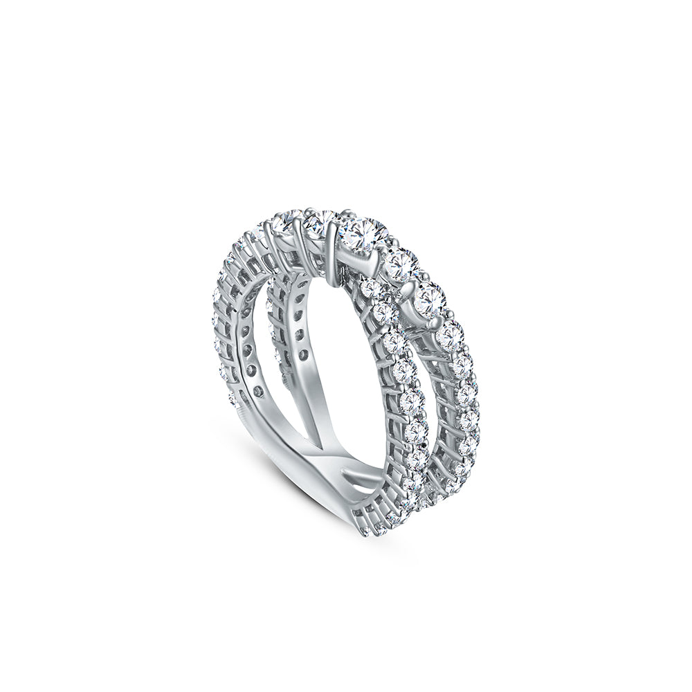 18K White gold Diamond Ring - E-R738X