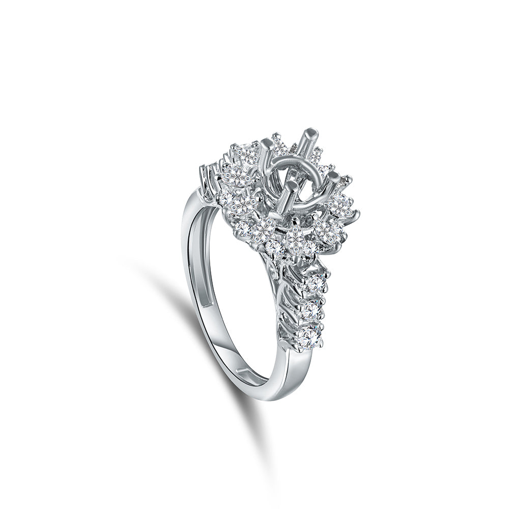 18K Diamond White gold Twins - E-T615SC