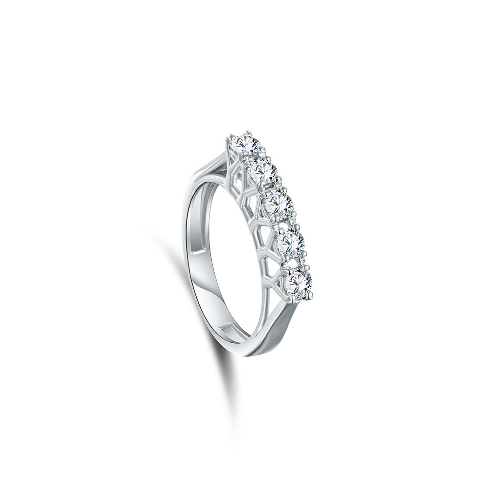 18K Diamond White gold Twins - E-T643XW