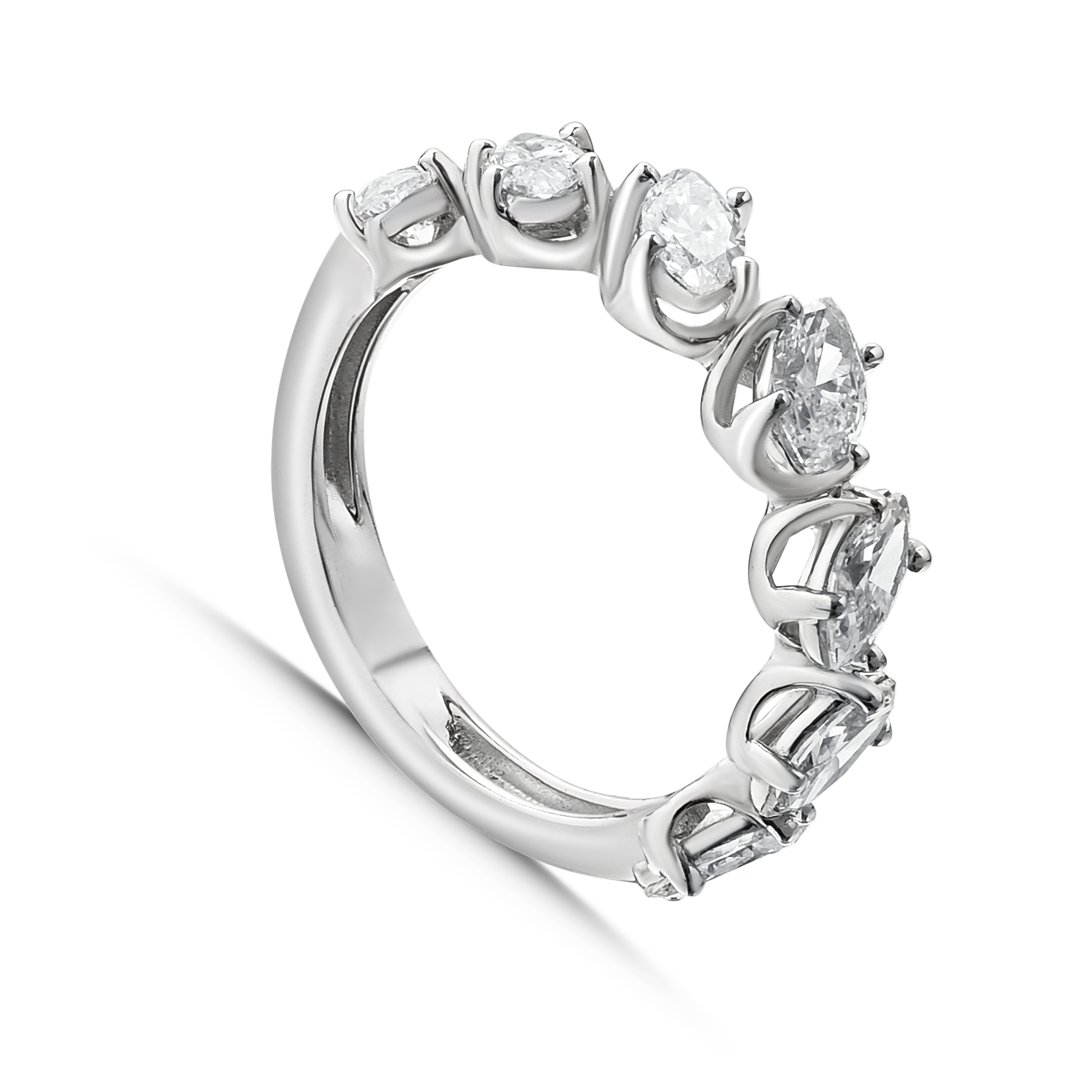 18K Diamond White gold Twins - E-T821X