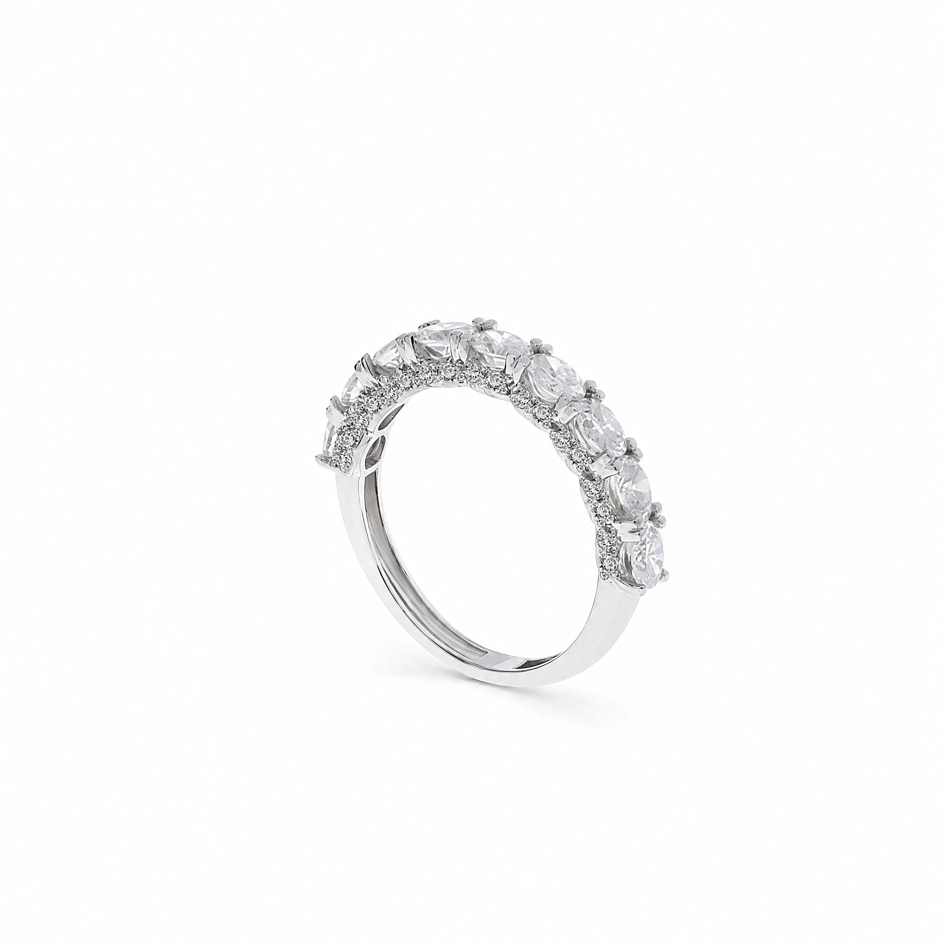 18K Diamond White gold Twins -E-T869XW