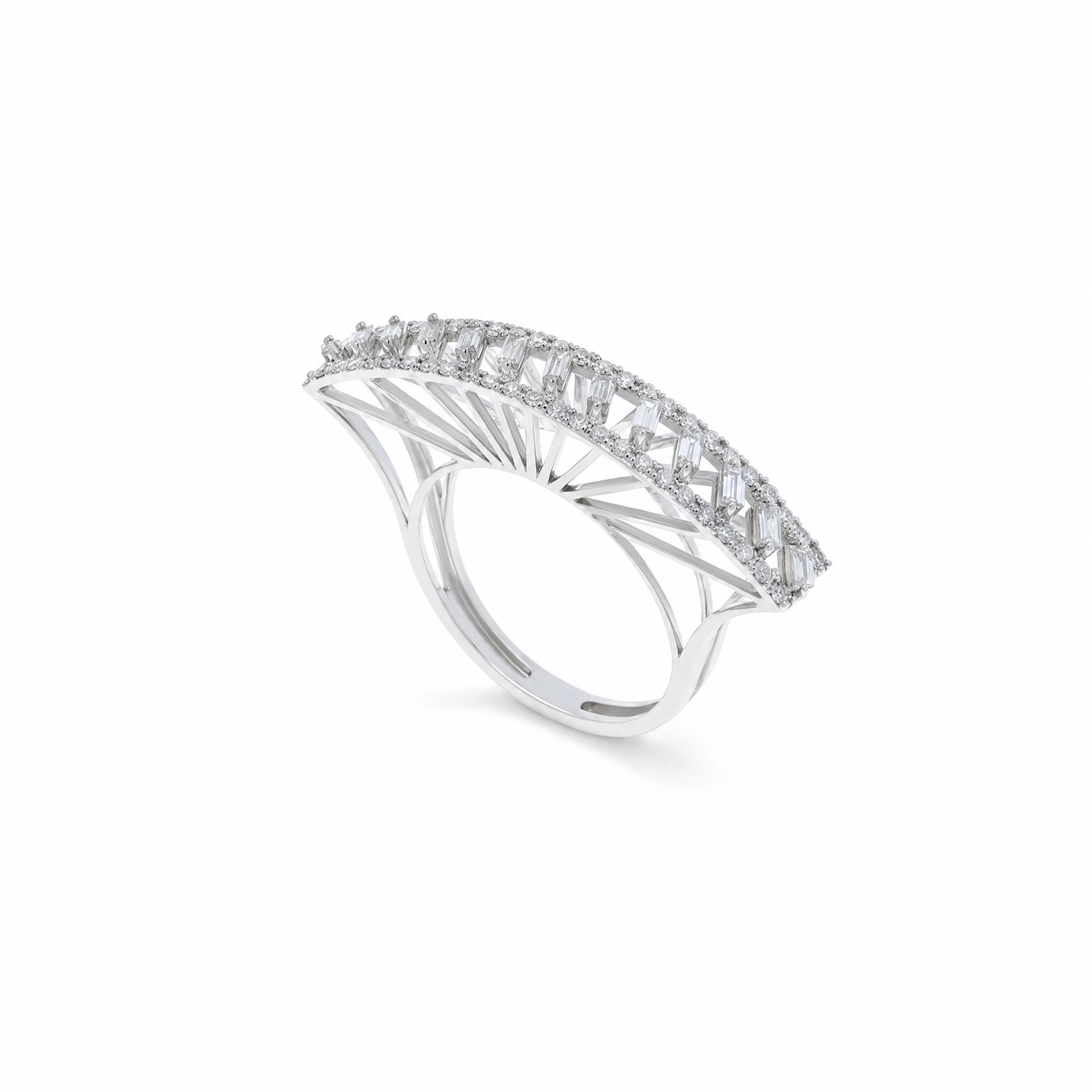 18K Diamond White gold Twins -E-T912XW
