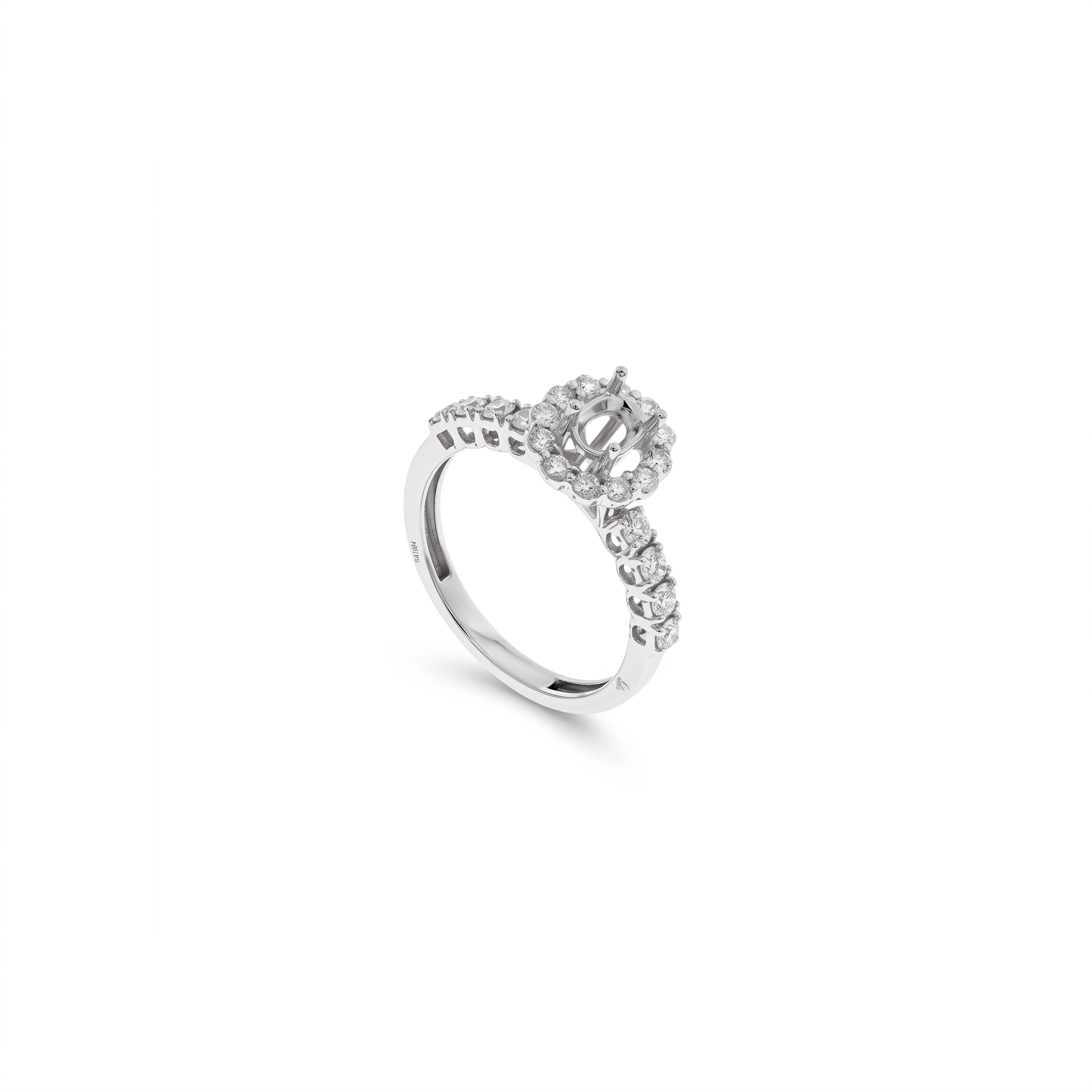 18K Diamond White gold Twins -E-T913S