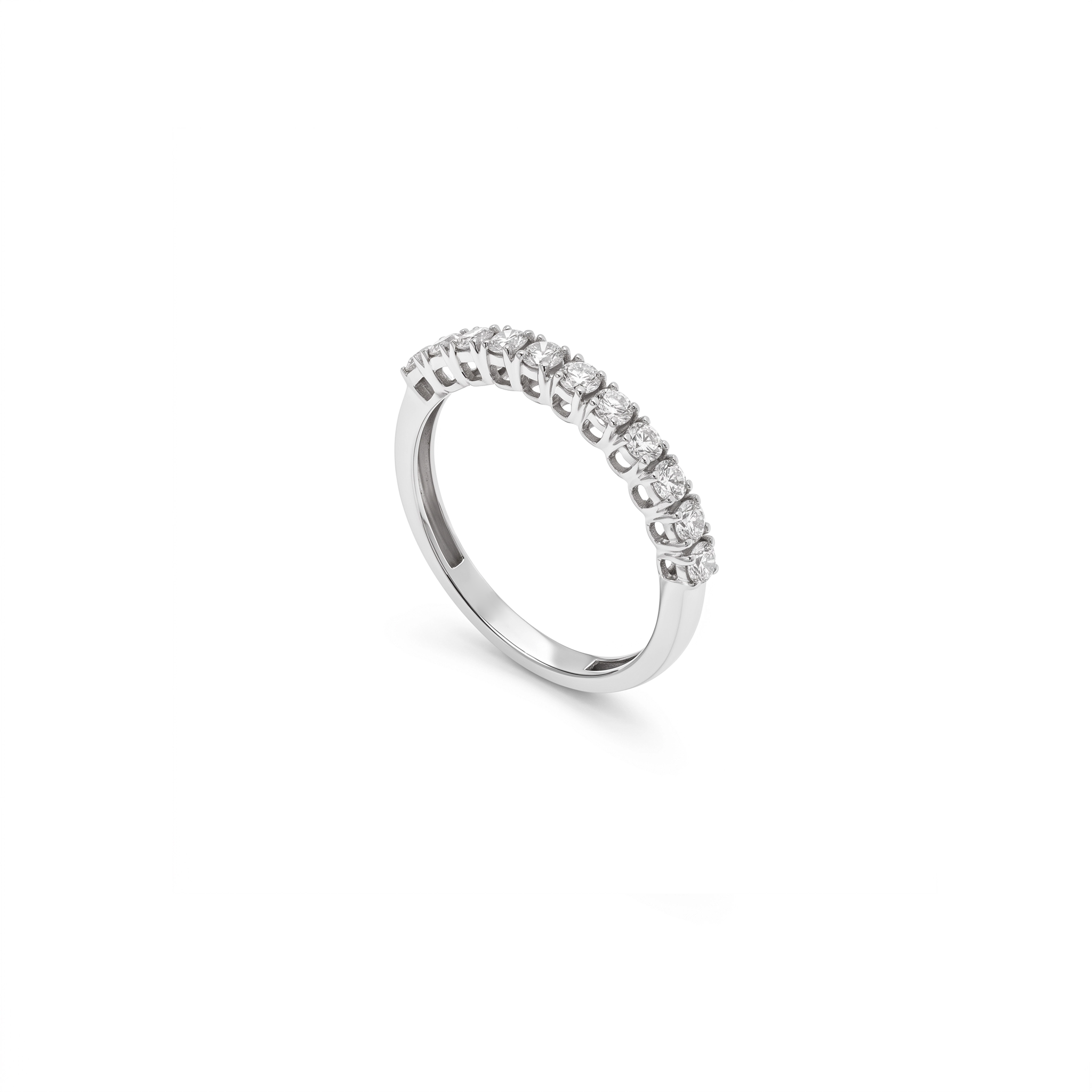 18K Diamond White gold Twins -E-T913SW