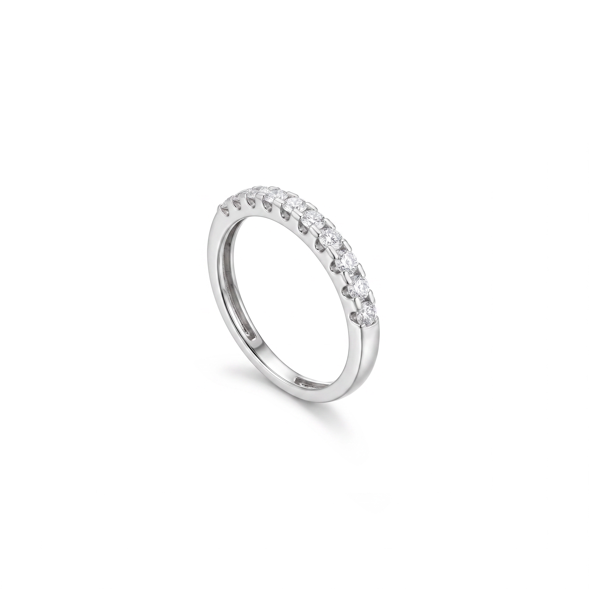 18K Diamond White gold Twins -E-T915SW