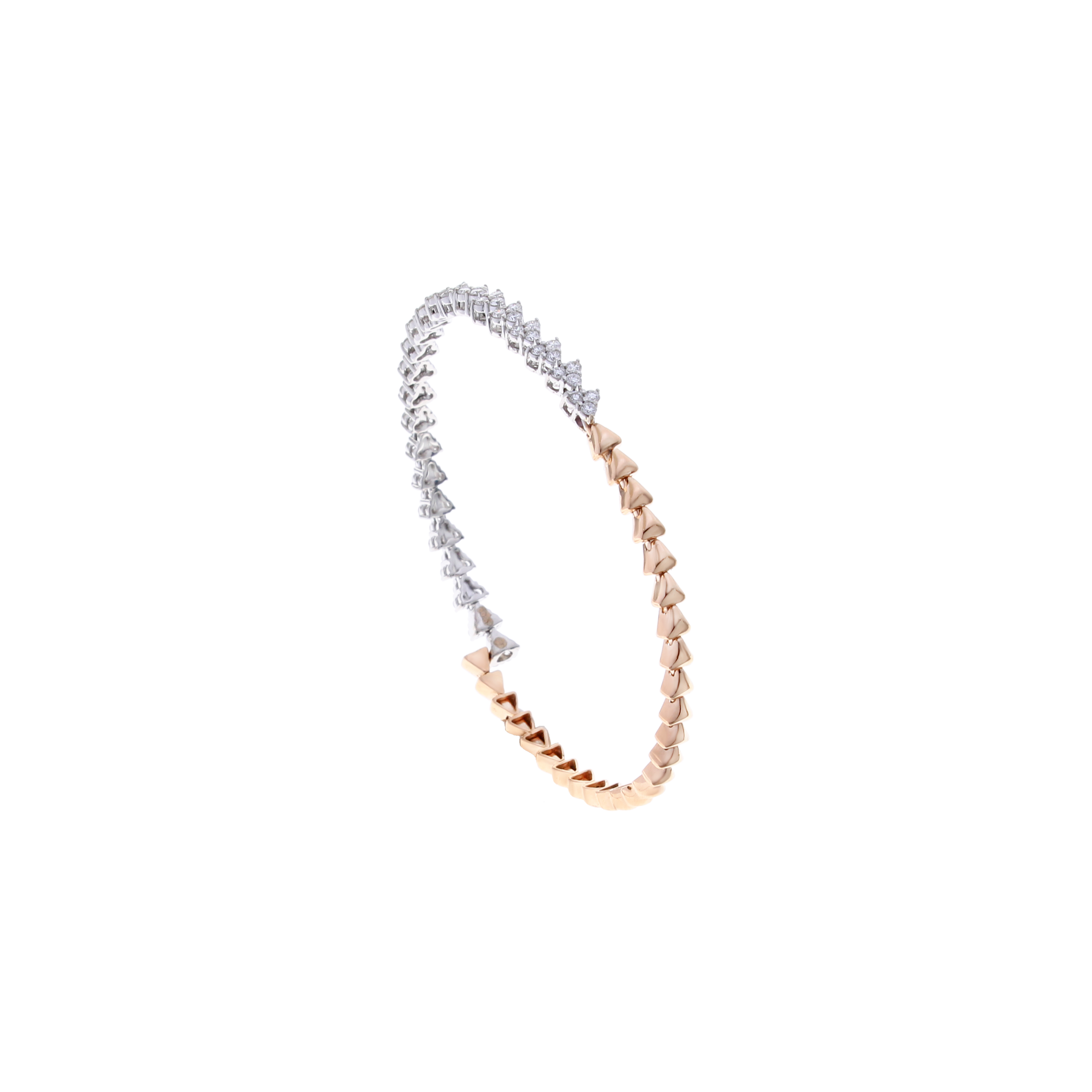18K Rose gold Diamond Bracelets -E-TP007B