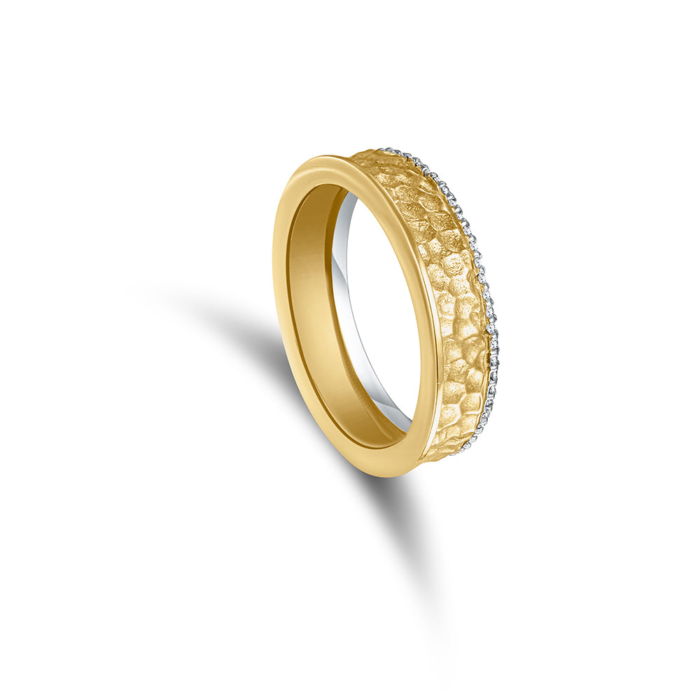 18K Yellow gold Diamond Ring - E-W107S