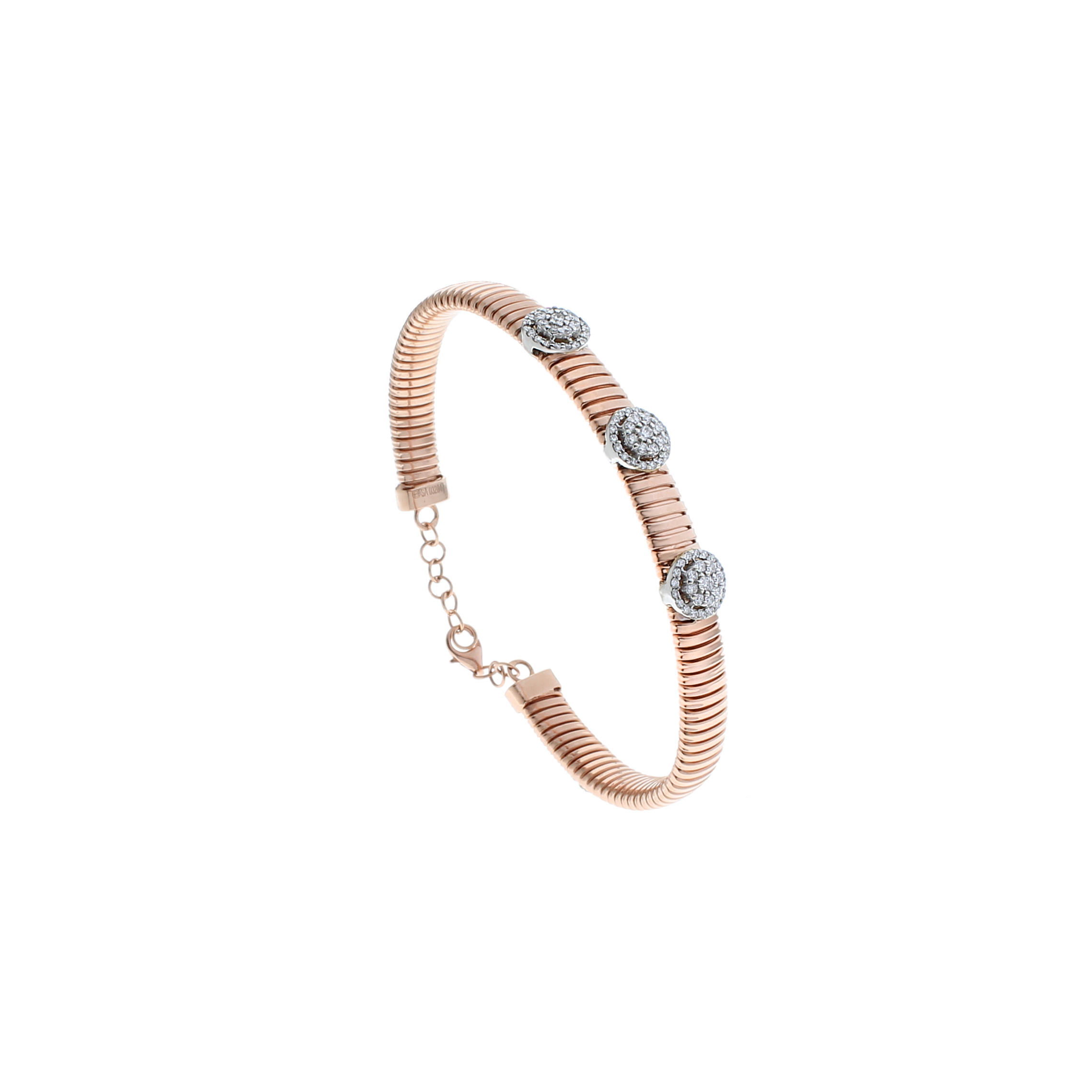 18K Yellow Gold Diamond Bangles -HB384/J