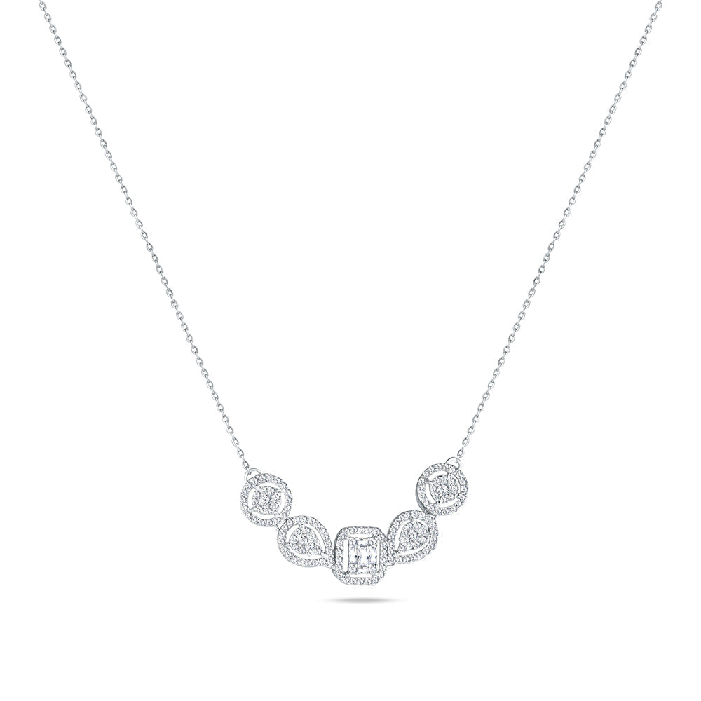 18K White gold Diamond Necklace - HP23