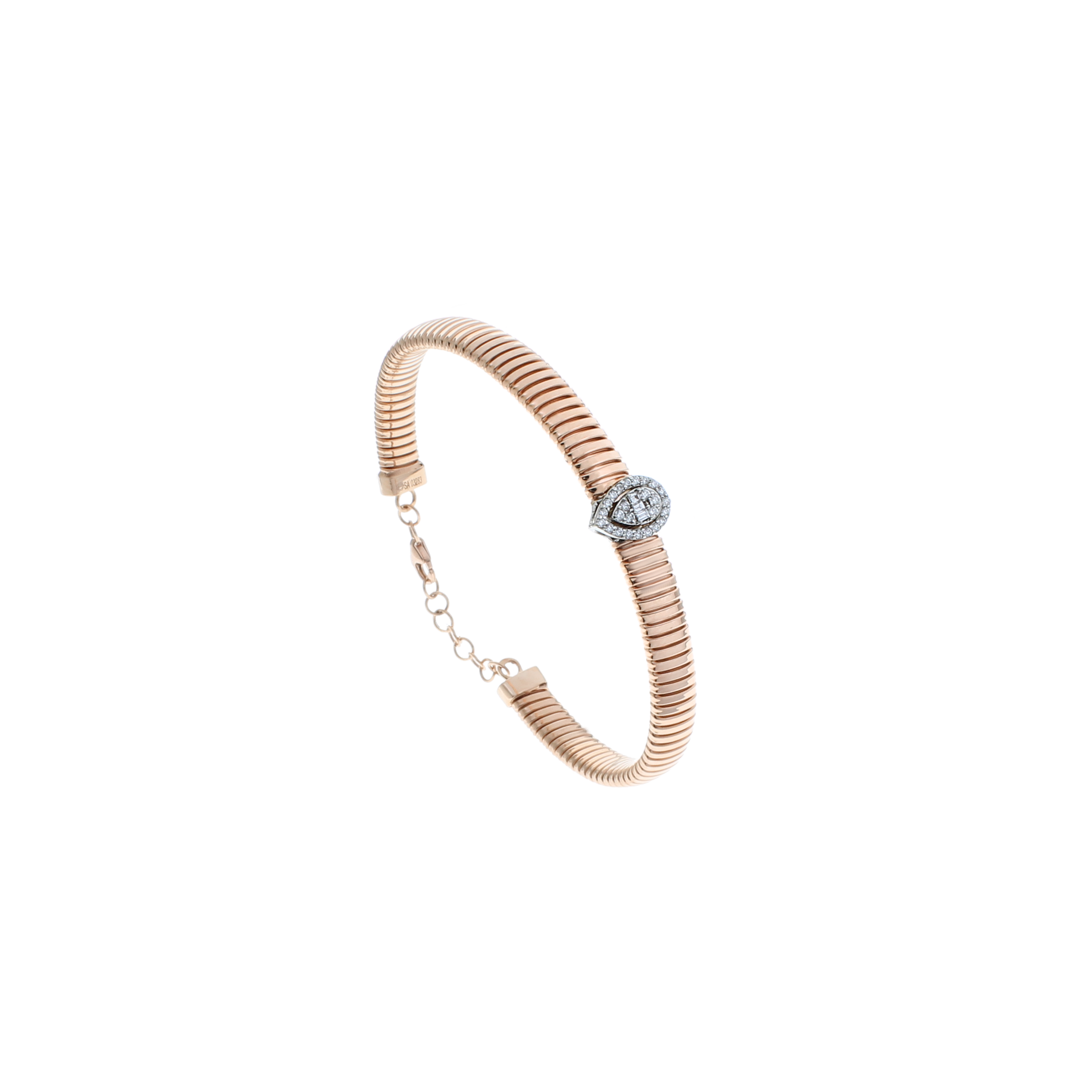18K Rose gold Diamond Bracelets -HB383/J