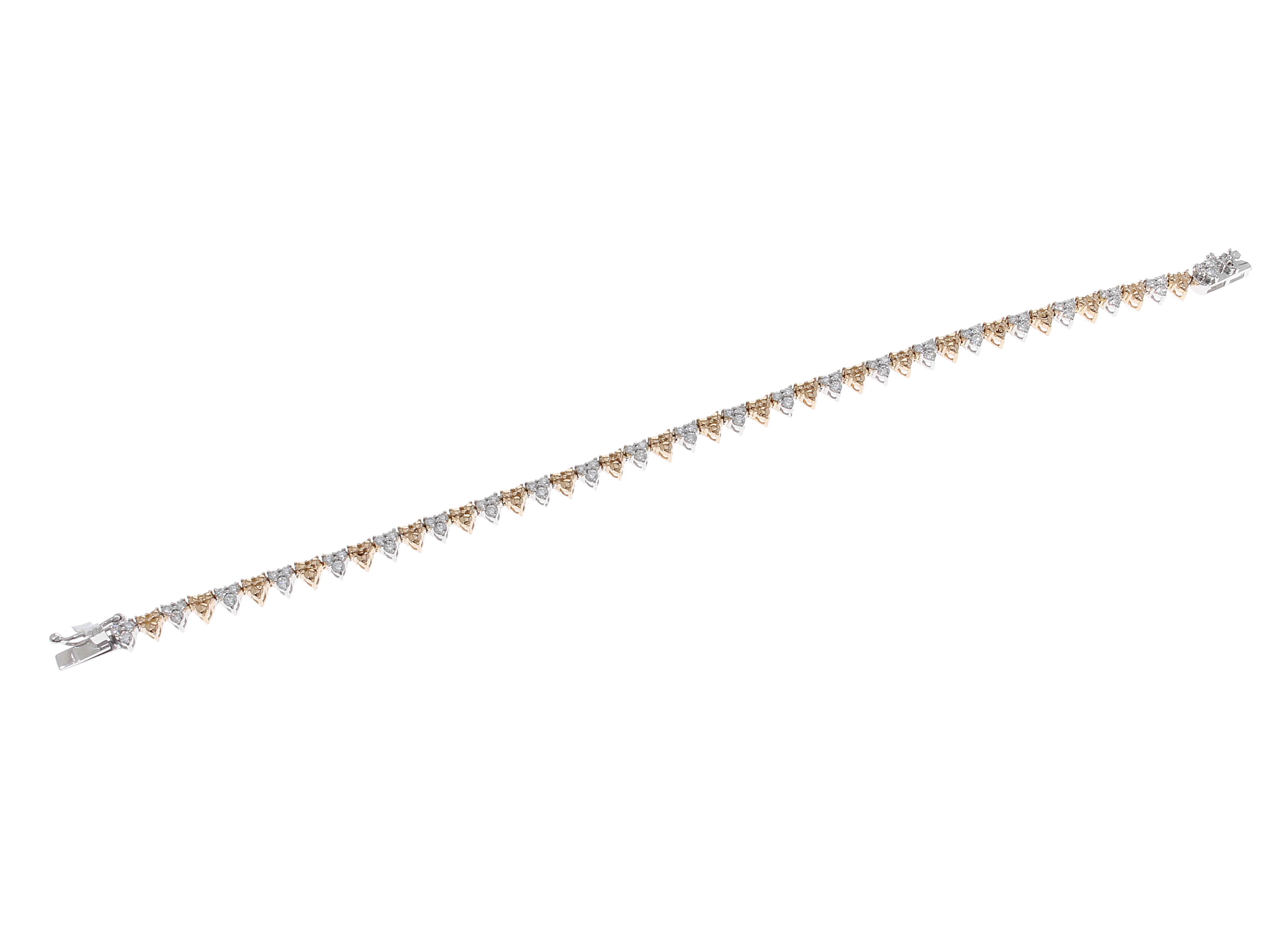 18K Rose gold Diamond Bracelets- E-B531S