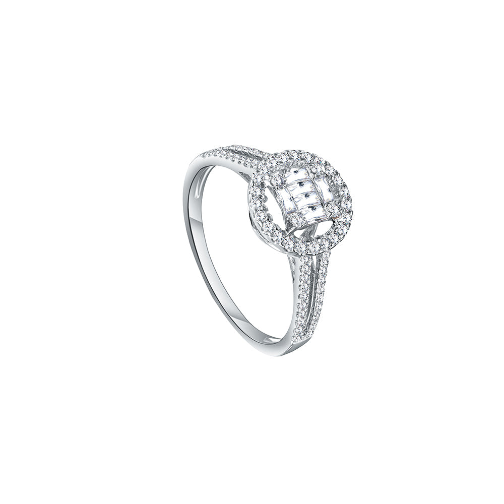 18K White gold Diamond Ring - IRQ32