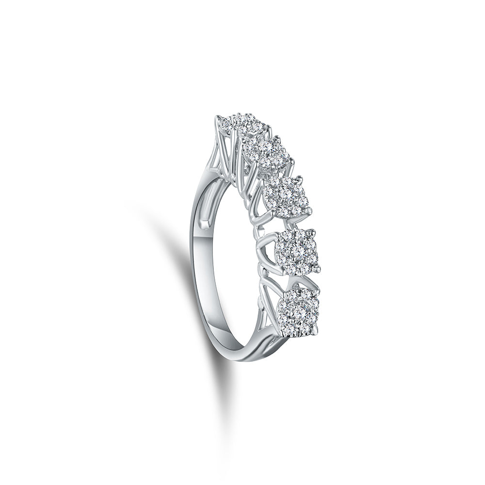 18K Diamond White gold Twins - IT1665BW