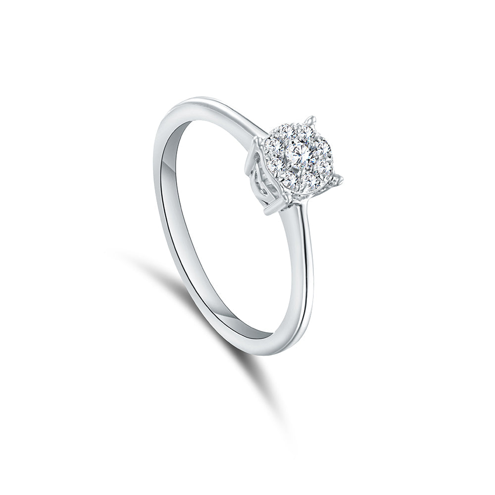 18K White gold Diamond Ring - MF39