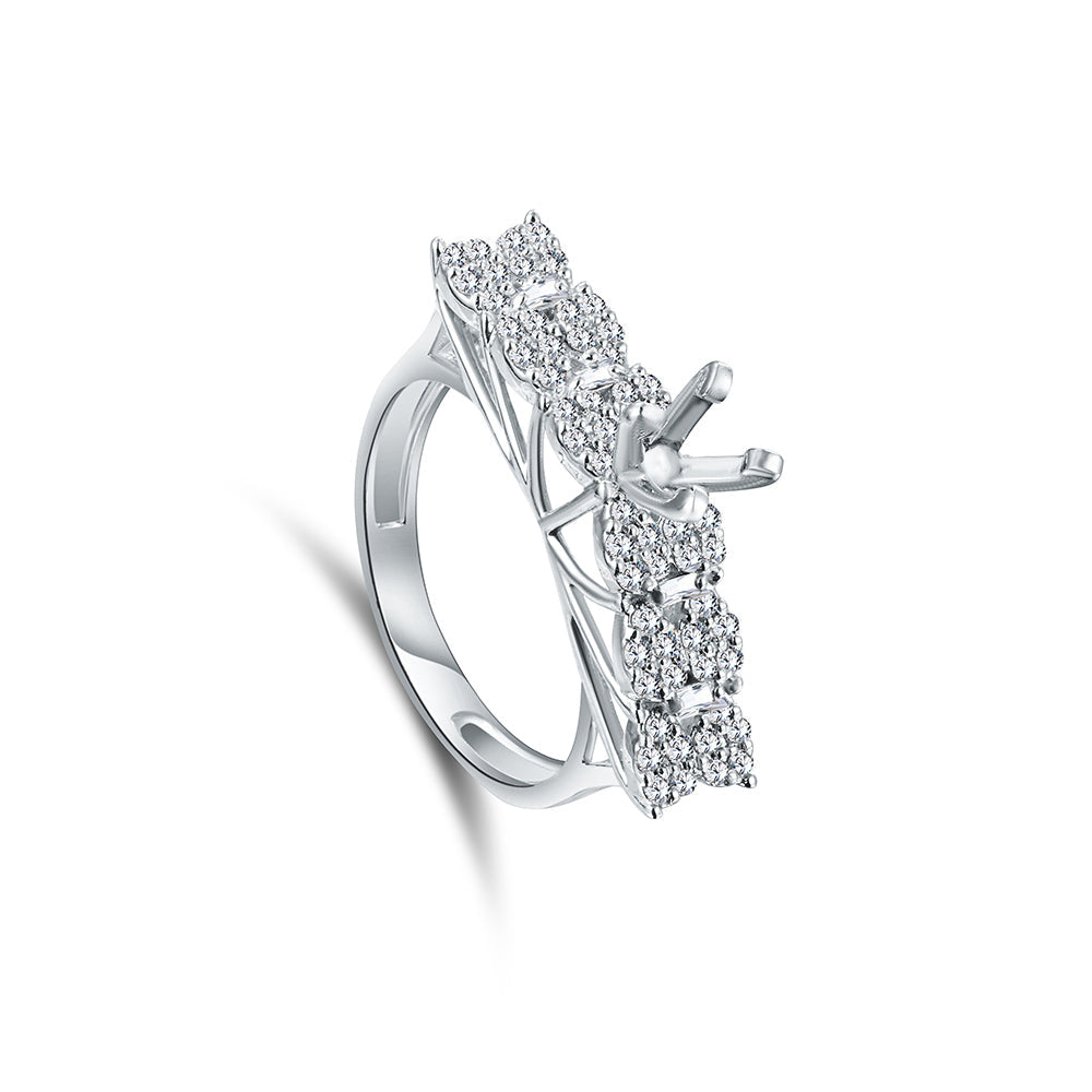 18K Diamond White gold Twins - RT19