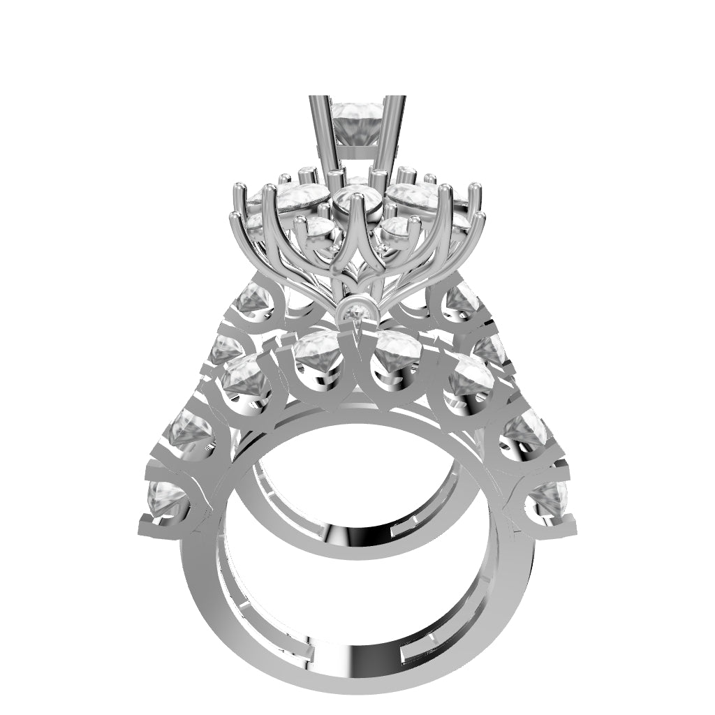 18K White Gold Diamond TWINS 3D - E-T612X